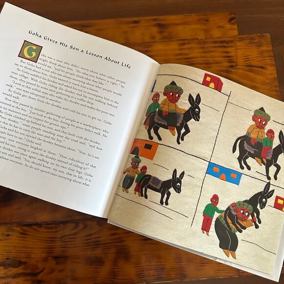 Vintage 2005 Goha The Wise Fool Middle Eastern Tale Hardcover Book - Picture 11 of 15